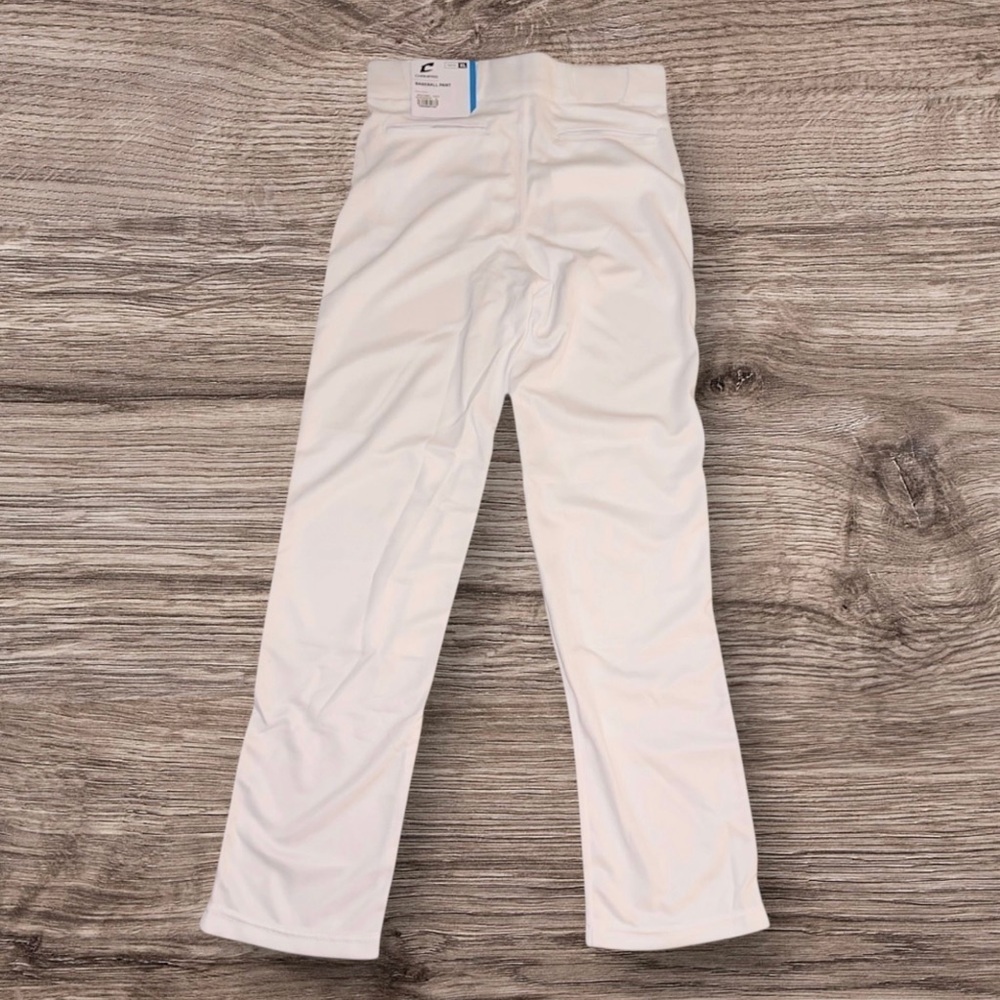 CHAMPRO MVP Youth Open Bottom Baseball Pants White Red Braid XL ~ NWT - Picture 5 of 5